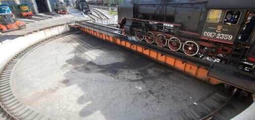 Разворотный круг для паровозов