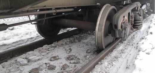 сход с рельсов тележки вагона