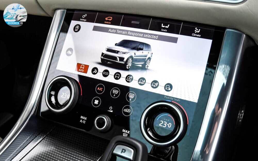 Range Rover Sport 2020 информационно-развлекательная система