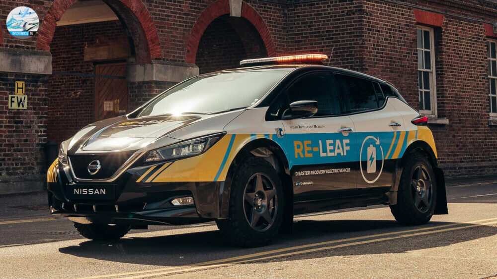 Nissan Re-Leaf представлен как банк аварийного питания