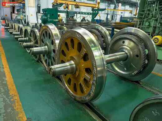 Колесные пары электровоза и электропоезда