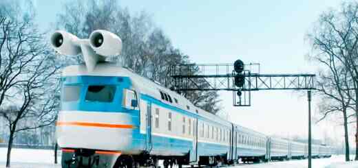 Вагон лаборатория на реактивных двигателях