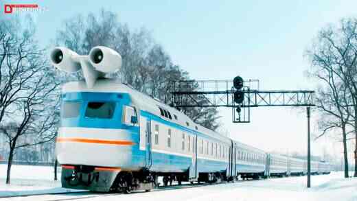 Вагон лаборатория на реактивных двигателях