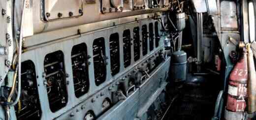 Машинное отделение тепловоза - дизель