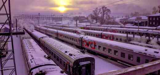 Поезда зимой