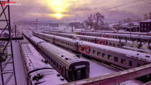 Поезда зимой