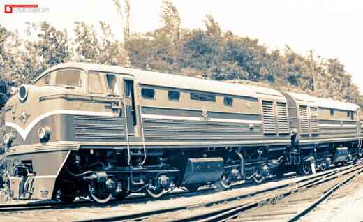 Тепловоз ТГ100 редкое архивное фото