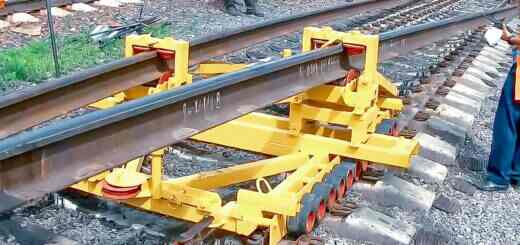 Перестановка рельсовых плетей местами со сменой канта