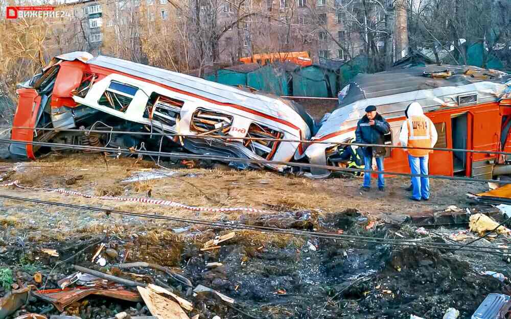Крушение поездов: столкновение электропоезда со скорым пассажирским поездом Москва-Брест на перегоне Кунцево-Фили в 2017-м году